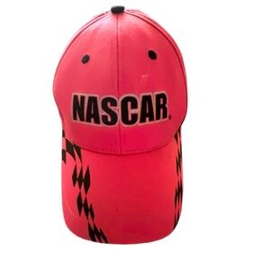 NASCAR Womens Pink & Black Baseball Cap Hat Adjustable OSFA Excellent Condition